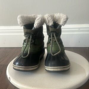 Sorel Kid's Yoot Pac™ Nylon Fleece Trim Snow Boots